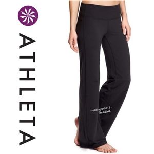 ATHLETA wide leg chaturanga pant NWOT Medium BLACK